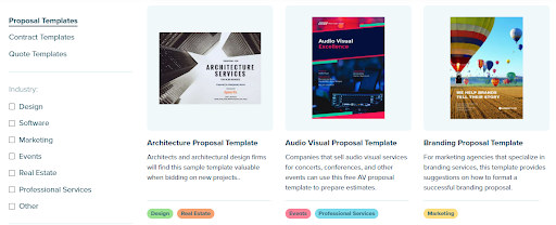 Free proposal templates