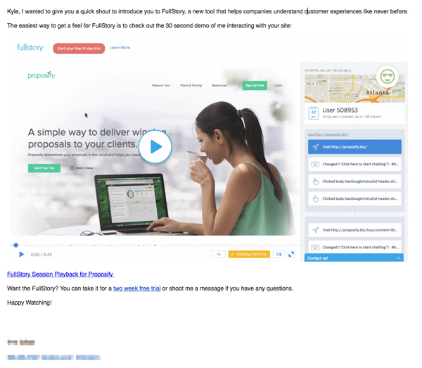 video platform with Proposify video
