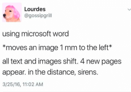 microsoft word twitter meme