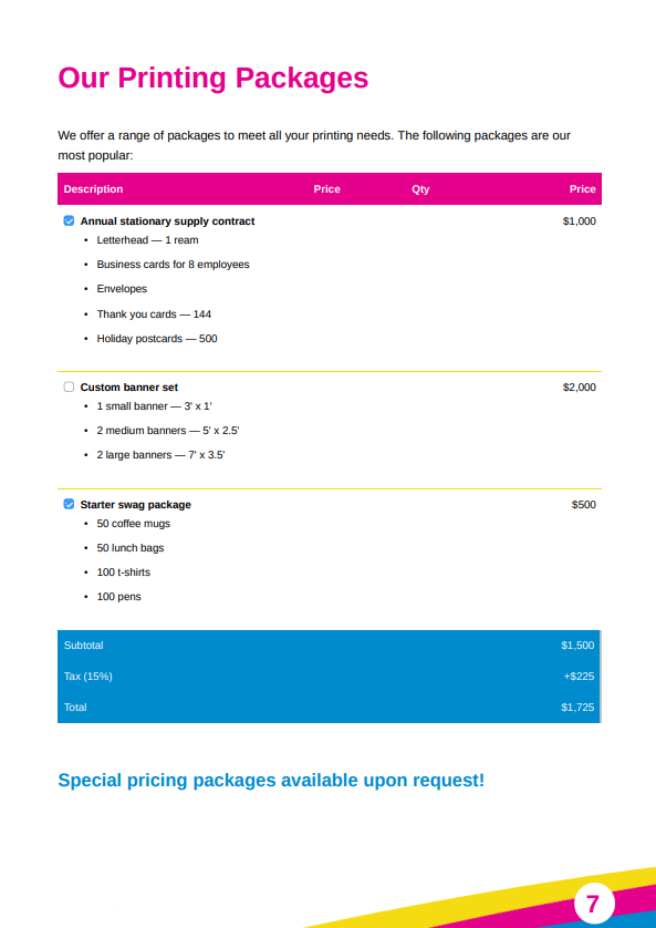 business plan template for proposal