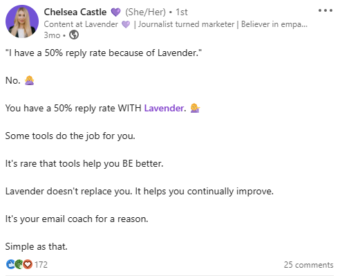 Chelsea Castle on Linkedin