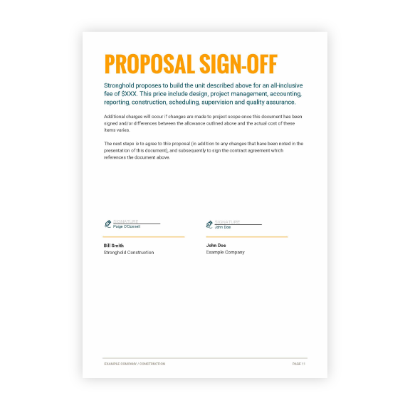 Construction Proposal Template | Proposify