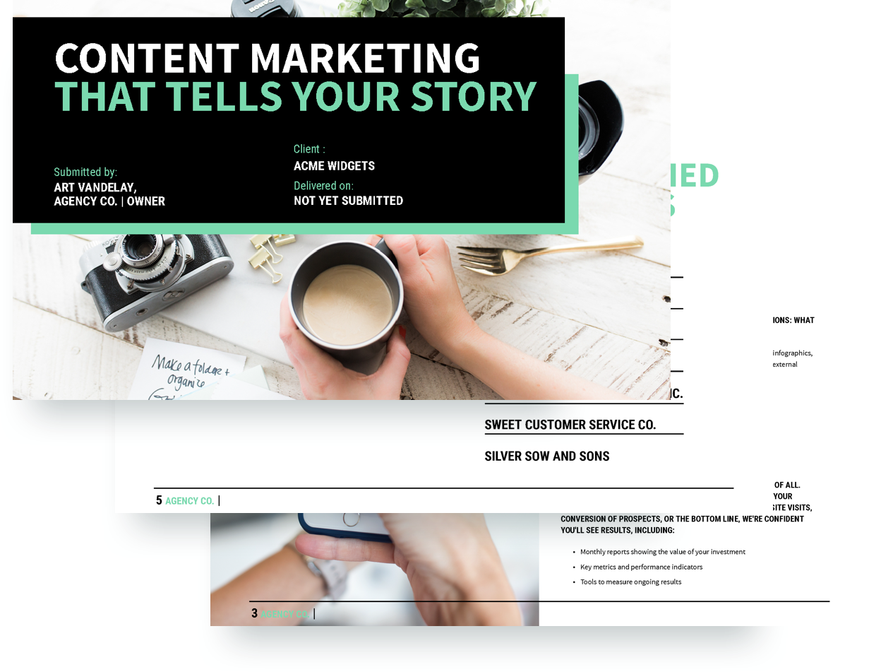 Content Marketing Proposal Template | Proposify