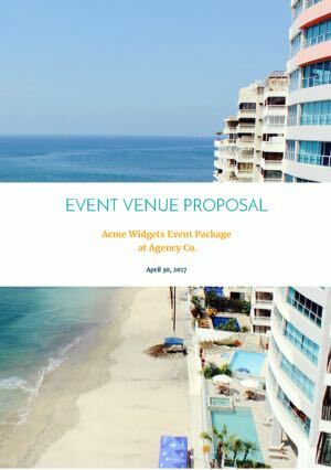 free hotel event venue proposal template