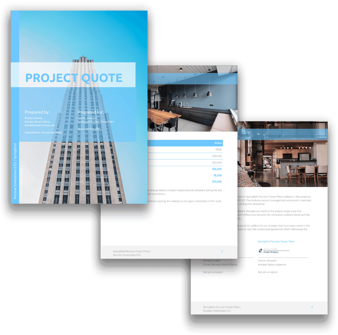 Free Project Quote Template Proposify